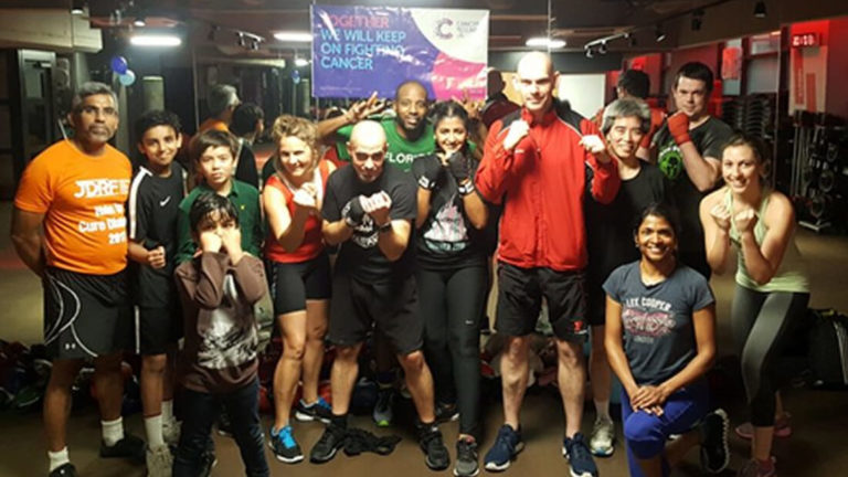 Boxing Class for Cancer Research